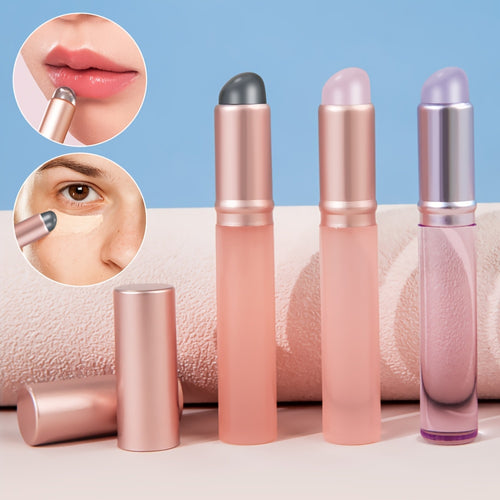 1pc SEPROFE Silicone Lip Brush with Lid, Mini Dustproof Q-Soft Makeup Brush, Multi-Purpose Concealer Applicator for Lipstick and Gloss Blending, Natural Look Cosmetic Tool, Unscented, Suitable for All Skin Types, Precise Application|Compact Lip Brush|Dus